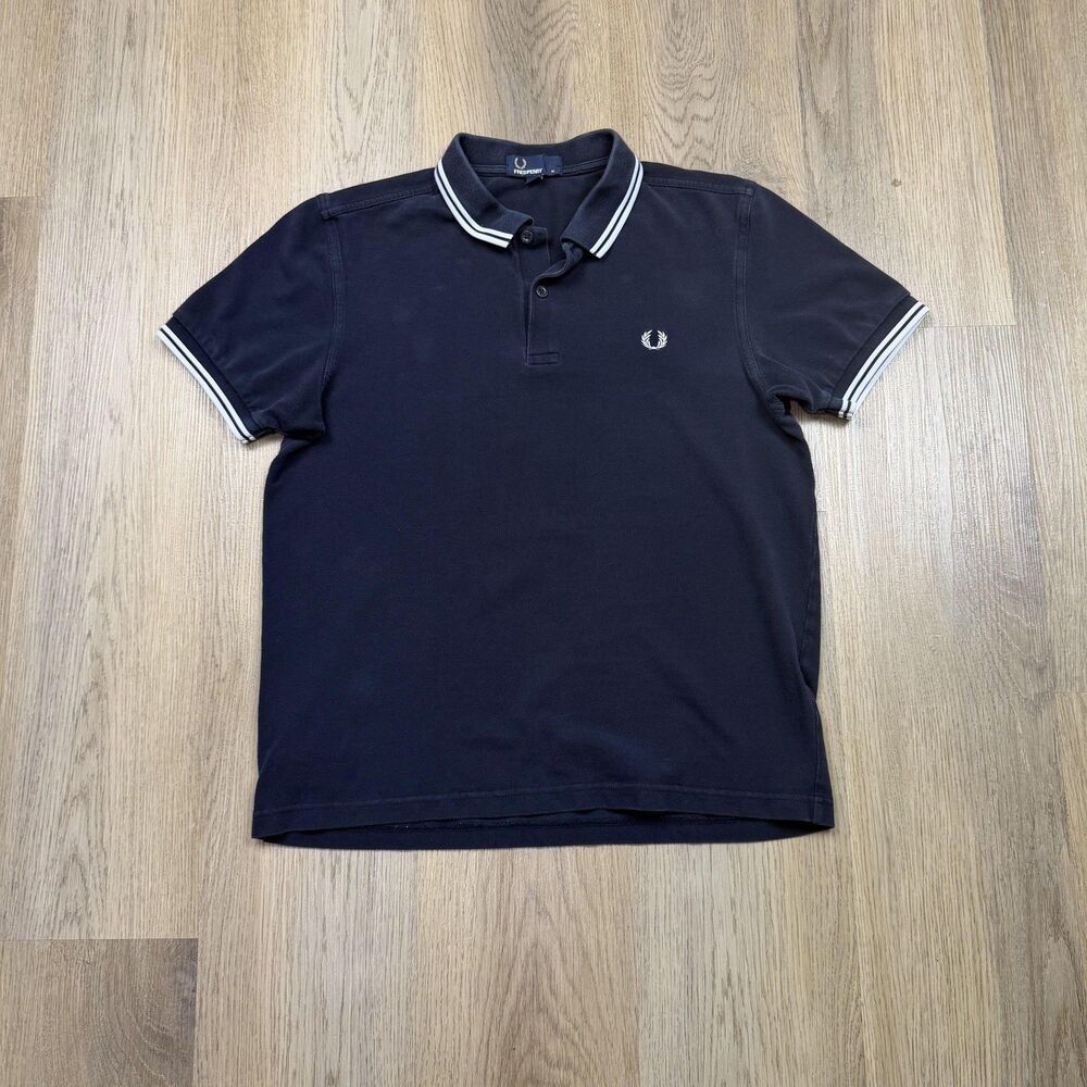 Fred Perry Navy Polo with White Trim